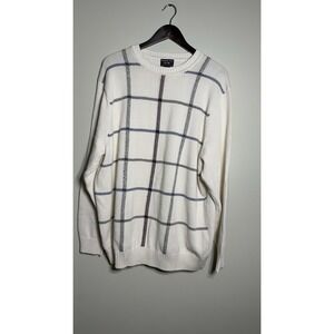 Vtg Alexander Julian Colours Beige Classic Mens Cotton Knit Sweater 2XLT Preppy